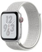 Apple Watch Nike+ Series 4 Gps + Cellular, 44mm Silver Aluminum Case With Summit White Nike Sport Loop