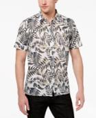 American Rag Men's Safari Leaf Print Shirt, Created For Macy's