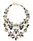 Anne Klein Gold-tone Stone And Crystal Floral Statement Necklace