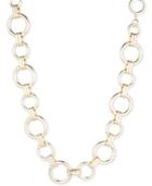 Anne Klein Gold-tone Circle Link Chain Necklace