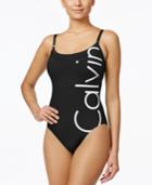 Calvin Klein Logo Classic One-piece Swimsuit Women's Swimsuit