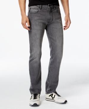 Armani Jeans Slim Straight Fit Black Wash Jeans