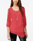 Bcx Juniors' Cold-shoulder Asymmetrical Top
