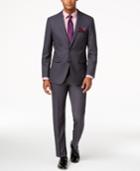 Vince Camuto Men's Slim-fit Dusty Charcoal Suit