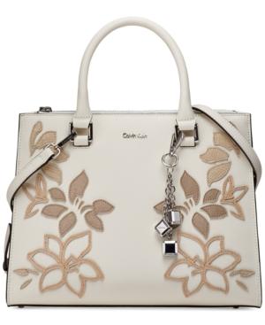 Calvin Klein Logan Leather Small Satchel