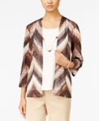 Alfred Dunner Layered-look Attached-necklace Top