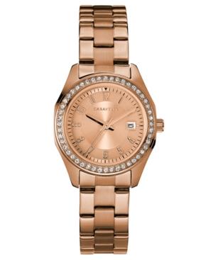 Caravelle New York By Bulova Women's Rose Gold-tone Stainless Steel Bracelet Watch 28mm
