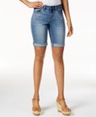 Earl Jeans Embellished Denim Bermuda Shorts