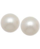 Honora Style Large Freshwater Cultured Pearl Earrings (9mm) In 14k Gold