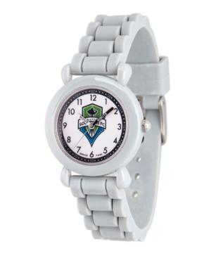 Gametime Mls Seattle Sounders Fc Kids' Gray Plastic Time Teacher Watch