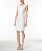 Calvin Klein Lace Striped Sheath Dress