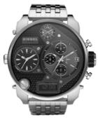 Diesel Watch, Analog Digital Stainless Steel Bracelet 60x20mm Dz7221