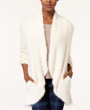 Maison Jules Fuzzy Open-front Cardigan, Created For Macy's