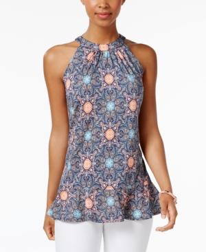 Ny Collection Ruffle-hem Top