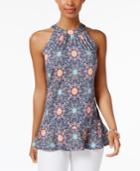 Ny Collection Ruffle-hem Top