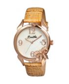 Bertha Quartz Bow Collection Rose Gold And Cream Leather Watch 38mm
