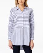 Vince Camuto Striped High-low Tunic Shirt