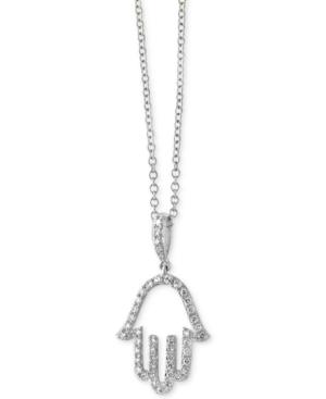 Pave Classica By Effy Diamond Hamsa Hand Pendant Necklace (1/5 Ct. T.w.) In 14k White Gold