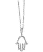 Pave Classica By Effy Diamond Hamsa Hand Pendant Necklace (1/5 Ct. T.w.) In 14k White Gold