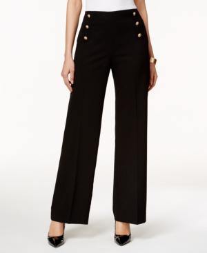 Tahari Asl Sailor Wide-leg Pants