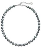 Charter Club Silver-tone Gray Imitation Pearl Collar Necklace, Only At Macy's