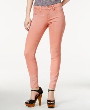 Jessica Simpson Juniors' Kiss Me Super Skinny Crystal Pink Wash Jeans