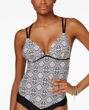 Hula Honey Printed Push-up Tankini Top Women's Swimsuit
