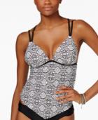 Hula Honey Printed Push-up Tankini Top Women's Swimsuit