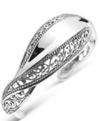 Carolyn Pollack Signature Sterling Silver Wave Cuff Bracelet