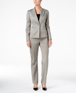 Le Suit Herringbone Pantsuit