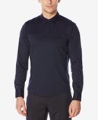 Perry Ellis Men's One-button Long-sleeve Polo