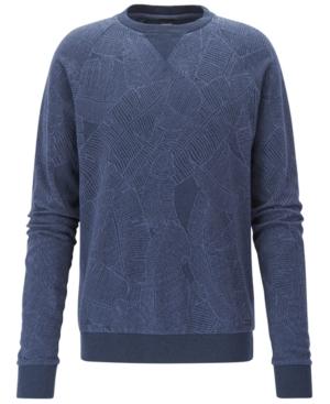 Boss Men's Leaf-print Cotton Sweatshirt