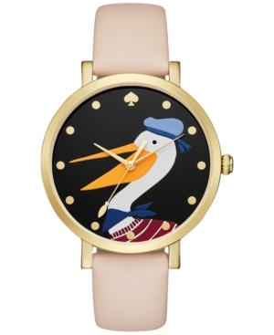 Kate Spade New York Women's Metro Grand Vachetta Leather Strap Watch 38mm Ksw1137
