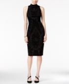 Bar Iii Velvet Pattern Sheath Dress, Only At Macy's