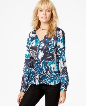 Sanctuary Printed Peasant Blouse