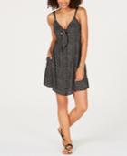 Volcom Juniors' Printed Tie-front Dress