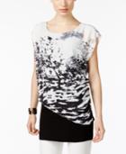 Joan Vass Layered-look Asymmetrical Top
