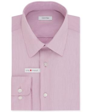 Calvin Klein Men's Steel Classic-fit Non-iron Performance Stripe Dress Shirt, Only At Macy's