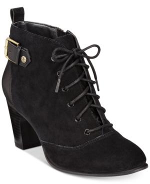 Giani Bernini Candence Memory Foam Lace-up Booties, Only At Macy's Women's Shoes