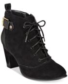 Giani Bernini Candence Memory Foam Lace-up Booties, Only At Macy's Women's Shoes