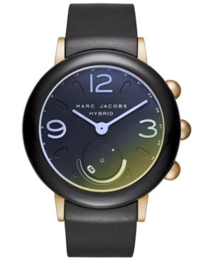 Marc Jacobs Women's Riley Black Silicone Strap Hybrid Smart Watch 42mm
