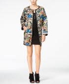 Fair Child Reversible Printed Faux-leather-trim Jacket