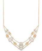 Wrapped In Love Antique Diamond Frontal Necklace (1-1/2 Ct. T.w.) In 14k Gold, Created For Macy's