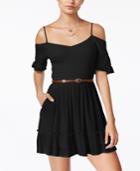 American Rag Cold-shoulder Fit & Flare Dress, Only At Macy's