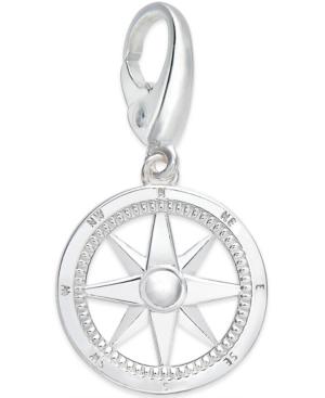 Giani Bernini Compass Charm In Sterling Silver
