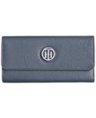Tommy Hilfiger Lucky Charm Pebble Leather Large Flap Wallet