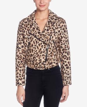 Catherine Catherine Malandrino Veruca Leopard-printed Moto Jacket