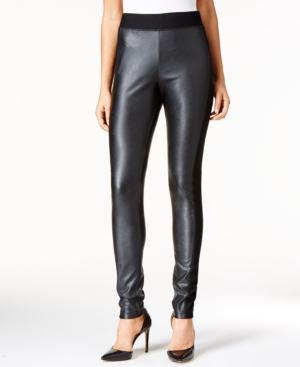 Inc International Concepts Faux-leather Leggings, Only At Macy's