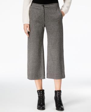 Weekend Max Mara Cropped Plaid Wide-leg Trousers