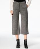 Weekend Max Mara Cropped Plaid Wide-leg Trousers